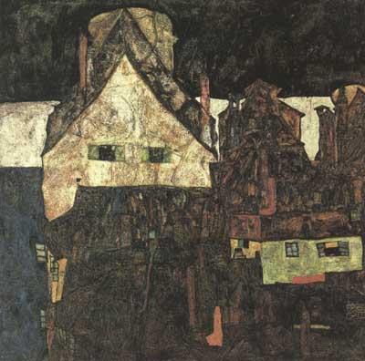 Egon Schiele The Small City I (Dead City VI) (mk12) Germany oil painting art